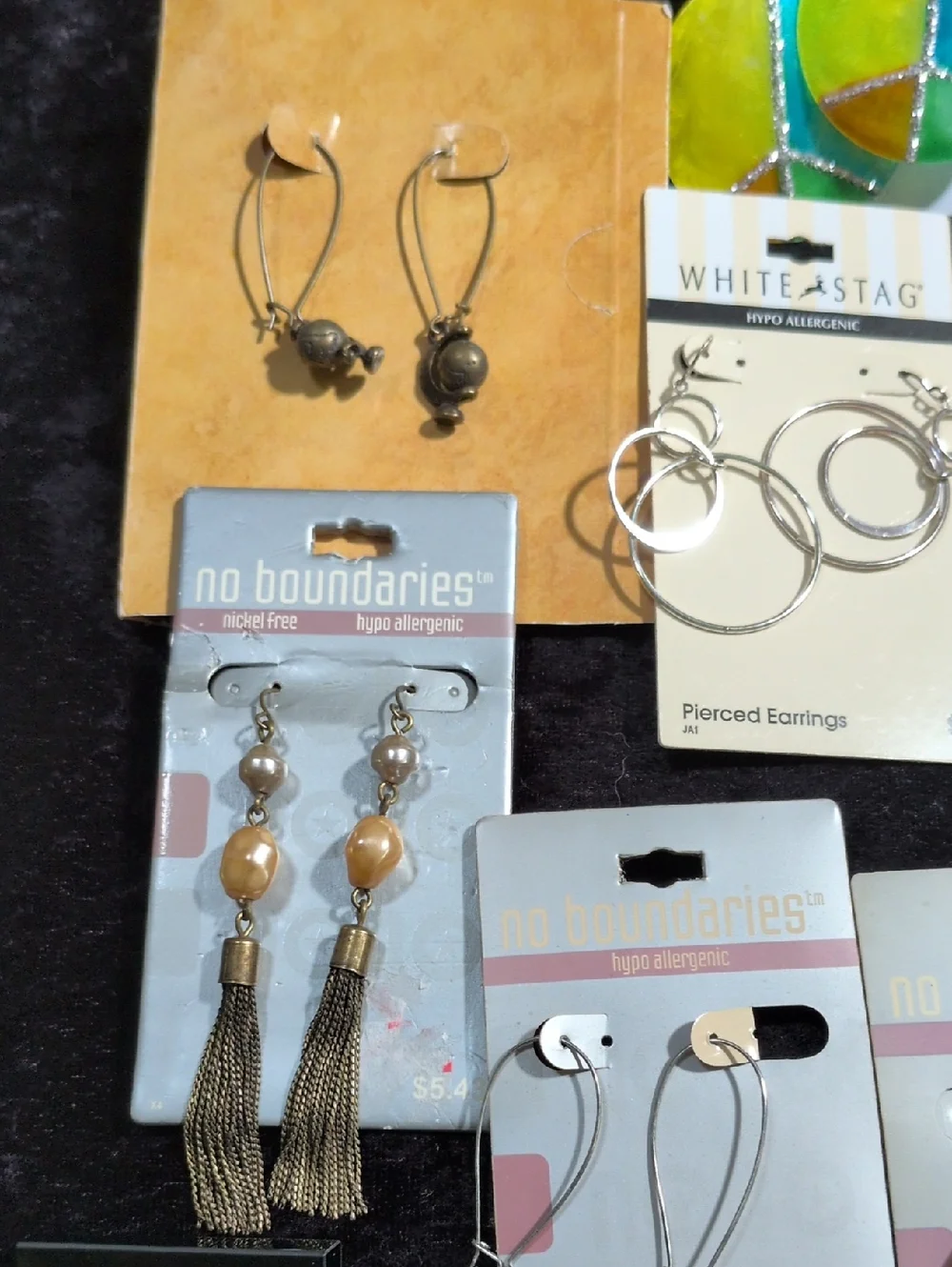 No Boundary & Handmade Pierced Earrings Lot of 32 Pairs New & Used
